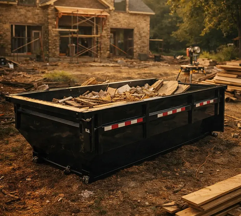 Container full of trash